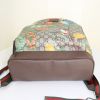 Gucci Tian backpack in logo canvas and brown leather - Detail D4 thumbnail