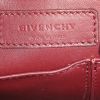 Bolso de mano Givenchy Shark en piel de pitón color burdeos - Detail D4 thumbnail