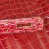 Borsa Hermes Kelly 32 cm in coccodrillo marino rosso - Detail D5 thumbnail