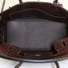 Hermes Birkin 30 cm handbag in brown Cacao niloticus crocodile - Detail D2 thumbnail