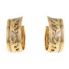 Cartier Panthère hoop earrings in yellow gold and white gold - 00pp thumbnail