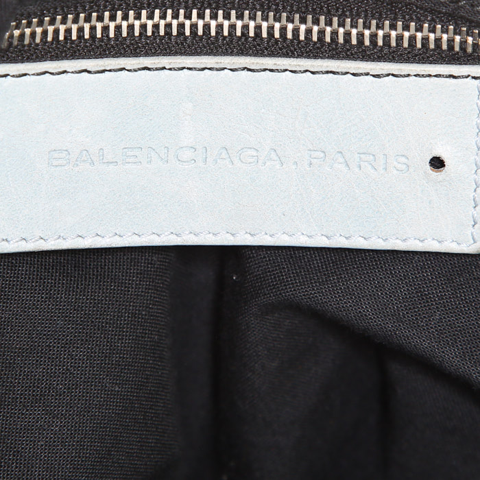Sac Balenciaga en cuir gris - Detail D3