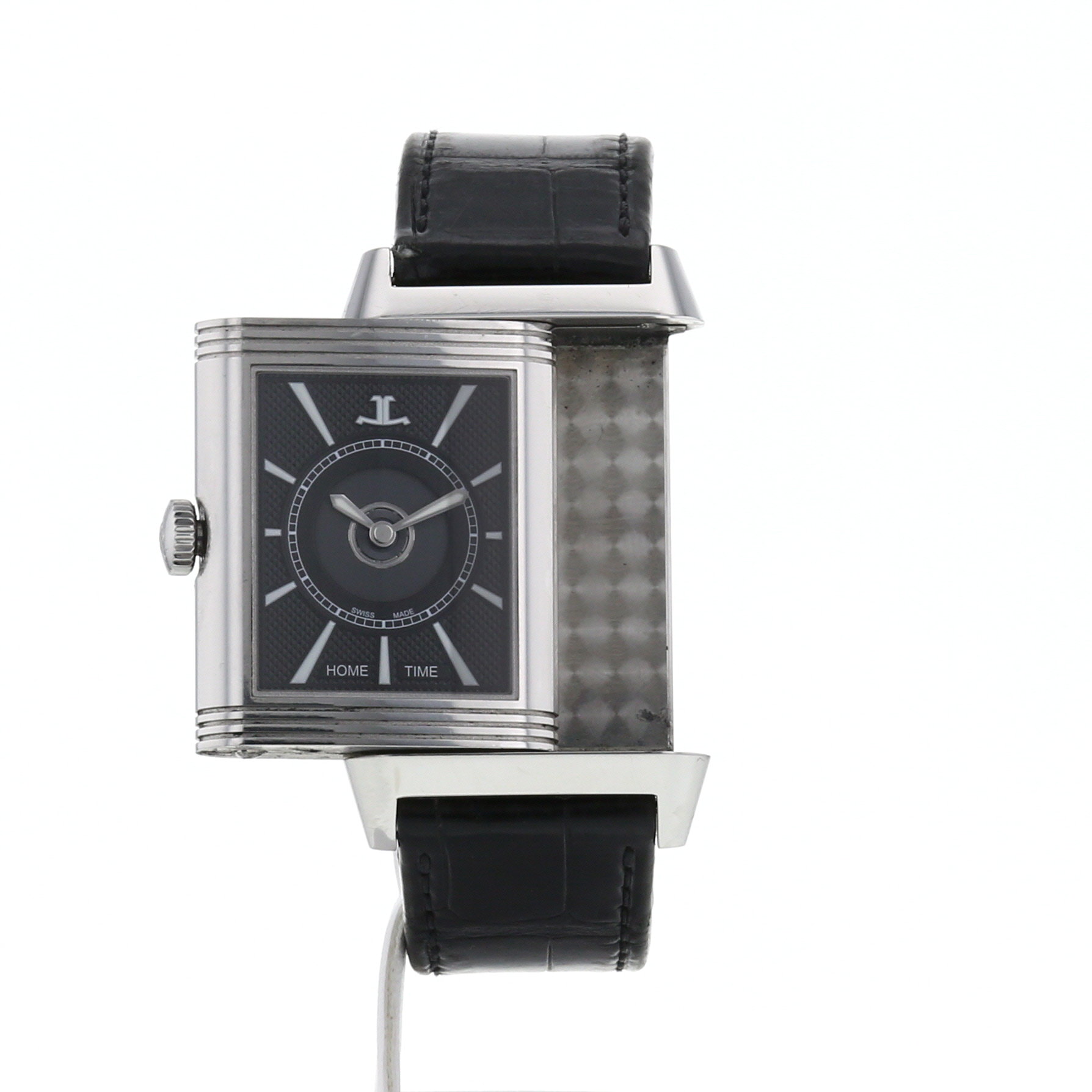 Reloj Jaeger-LeCoultre Reverso-Duoface  modelo grande de acero Ref :  215.8.S9 Circa  2010 - Detail D2