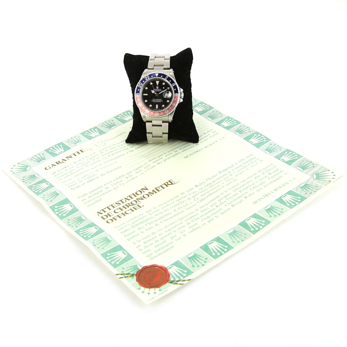 Montre Rolex GMT-Master en acier Ref : 16700 Vers 1991 - Detail D2
