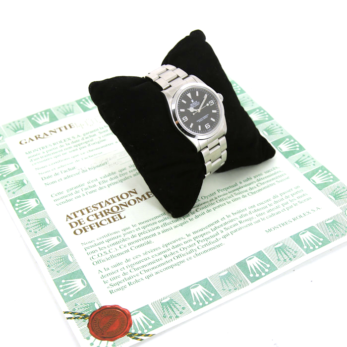 Montre Rolex Explorer en acier Ref :  14270 Vers  1997 - Detail D2