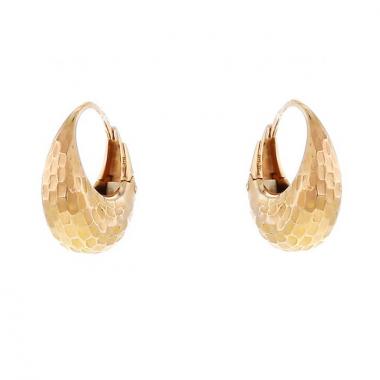 Pomellato Duna small hoop earrings in pink gold