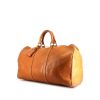 Louis Vuitton Keepall 50 cm travel bag in beige natural leather - 00pp thumbnail