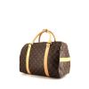 Borsa weekend Louis Vuitton in tela monogram cerata marrone e pelle naturale - 00pp thumbnail