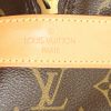 Louis Vuitton weekend bag in brown monogram canvas and natural leather - Detail D3 thumbnail