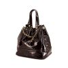 Saint Laurent Overseas handbag in purple patent leather - 00pp thumbnail