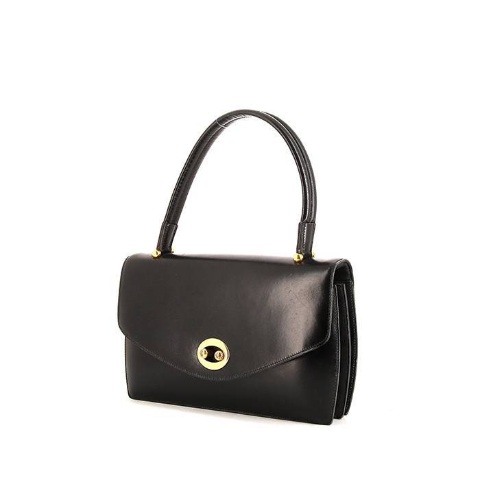 Hermes Kelly Sellier Bag 32cm Vintage 1971 Black Box Calf Leather Yell –  Sophie Jane