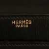Hermès Boutonnière night bag in black box leather - Detail D3 thumbnail