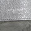 Saint Laurent Sac de jour Baby shoulder bag in grey grained leather - Detail D4 thumbnail