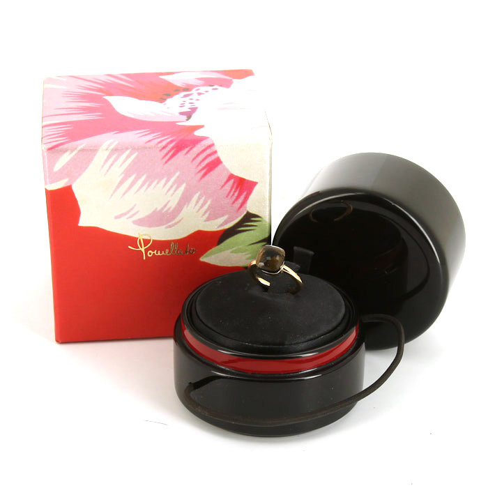 Sortija Pomellato Nudo Classic en oro rosa y cuarzo ahumado - Detail D2