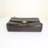 Chanel Timeless jumbo shoulder bag in black quilted leather - Detail D5 thumbnail