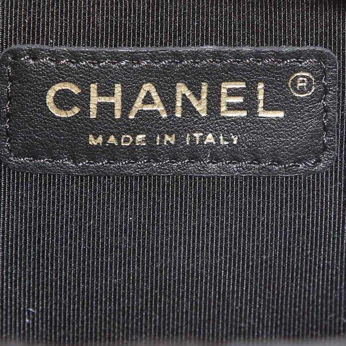 Zaino Chanel Sac à dos in pelle martellata e trapuntata nera - Detail D3