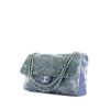 Chanel Timeless Maxi Jumbo handbag in blue shading canvas - 00pp thumbnail