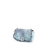 Borsa Chanel Timeless modello piccolo in paillettes blu - 00pp thumbnail