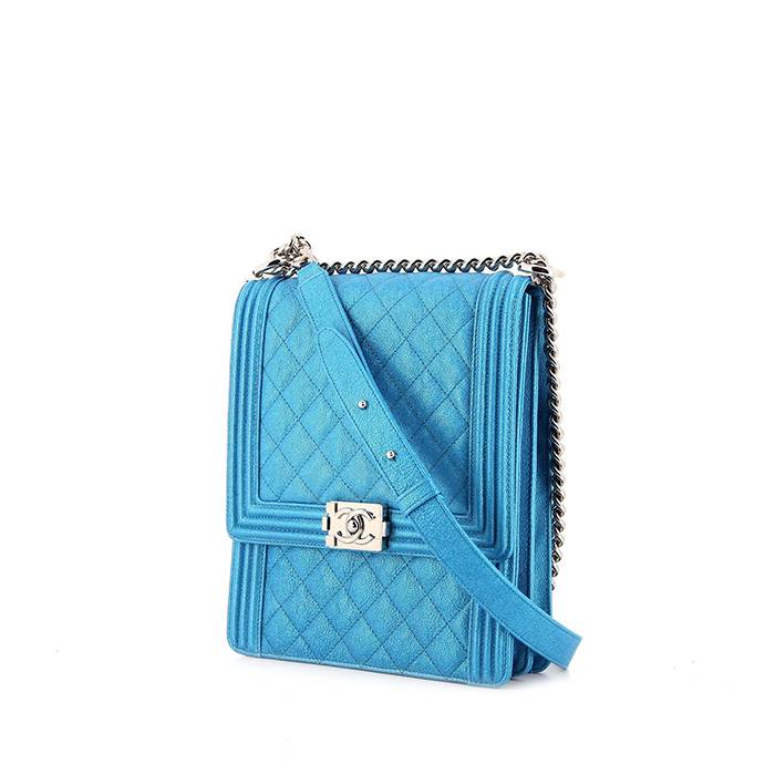 Pre-owned Chanel 2008 Union Jack Shoulder Bag In Blue