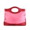 Shopping bag Chanel 31 in pelle trapuntata bicolore rosa e rossa - 360 thumbnail