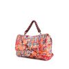 Chanel Timeless handbag in orange red, beige and blue multicolor canvas - 00pp thumbnail