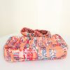 Chanel Timeless handbag in orange red, beige and blue multicolor canvas - Detail D5 thumbnail