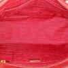 Prada Galleria handbag in red leather saffiano - Detail D2 thumbnail