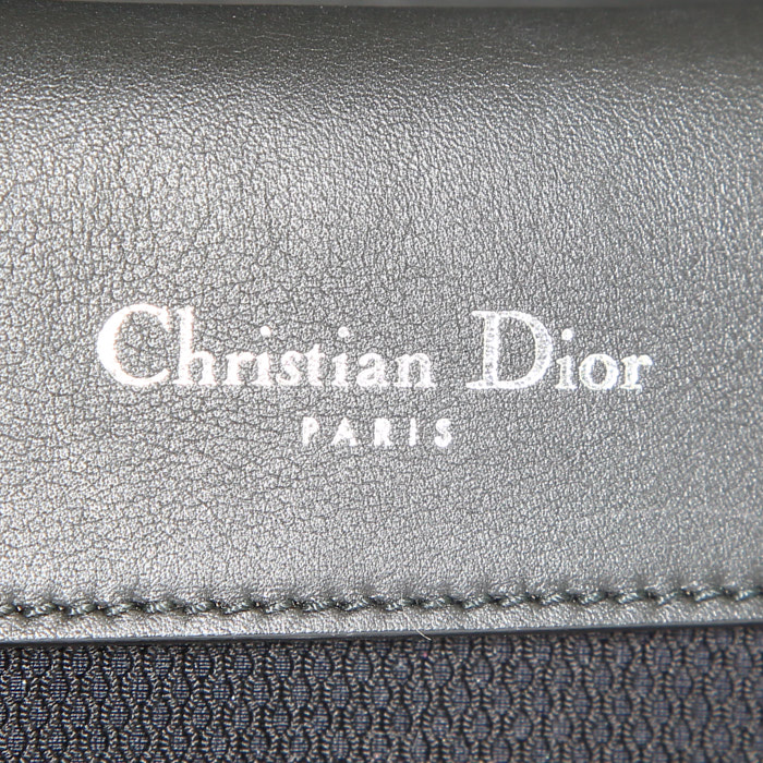Sac bandoulière Dior Be Dior en toile noire - Detail D4