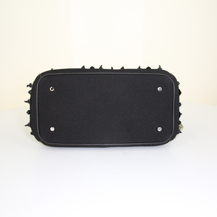Dior Be Dior shoulder bag in black canvas - Detail D5