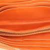Miu Miu Matelassé wallet in orange leather - Detail D2 thumbnail