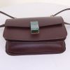 Celine Classic Box handbag in burgundy box leather - Detail D4 thumbnail