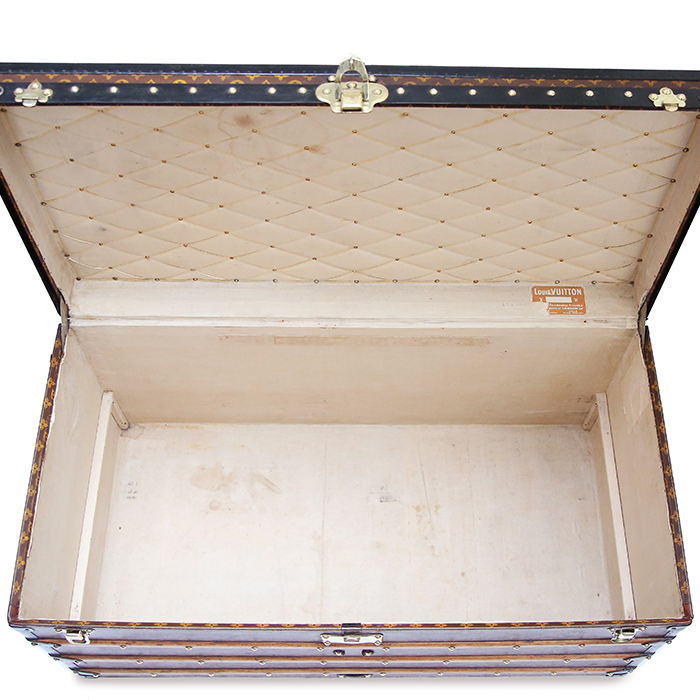 Bauletto Louis Vuitton Courrier in tela monogram e losine nera - Detail D4