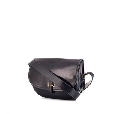 Bolso bandolera Hermes Balle De Golf en cuero box azul marino