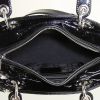 Bolso de mano Dior Lady Dior en charol negro - Detail D3 thumbnail