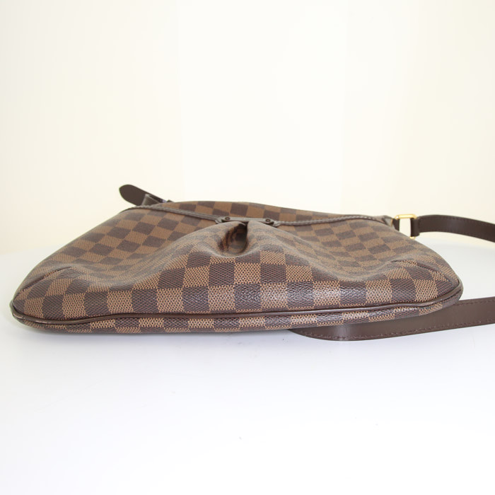 Borsa a tracolla Louis Vuitton Bloomsbury in tela a scacchi ebana - Detail D4