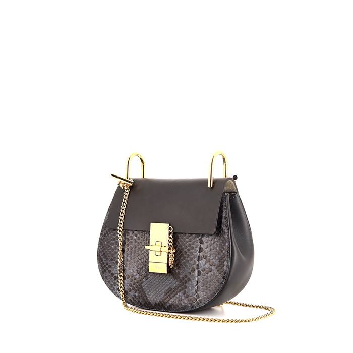 Buy the Chloe Mini Black Drew Crossbody Shoulder Bag | GoodwillFinds