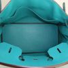 Hermes Birkin 35 cm handbag in blue Lagon epsom leather - Detail D2 thumbnail