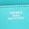 Hermes Birkin 35 cm handbag in blue Lagon epsom leather - Detail D3 thumbnail