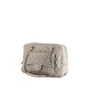 Bolso de mano Chanel Petit Shopping en cuero granulado gris - 00pp thumbnail