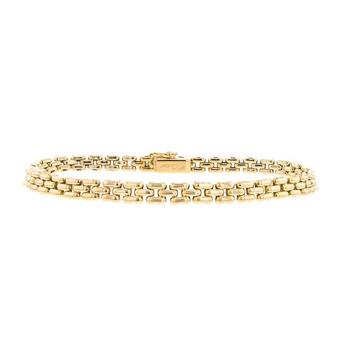 Bracelet souple Cartier Maillon Panthère petit modèle en or jaune