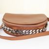 Givenchy Infinity medium model shoulder bag in brown leather - Detail D4 thumbnail