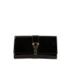 Yves Saint Laurent Chyc clutch in black patent leather - 360 thumbnail