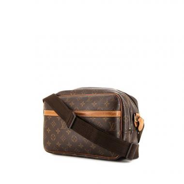 Borsa a tracolla Louis Vuitton Reporter in tela monogram e pelle naturale