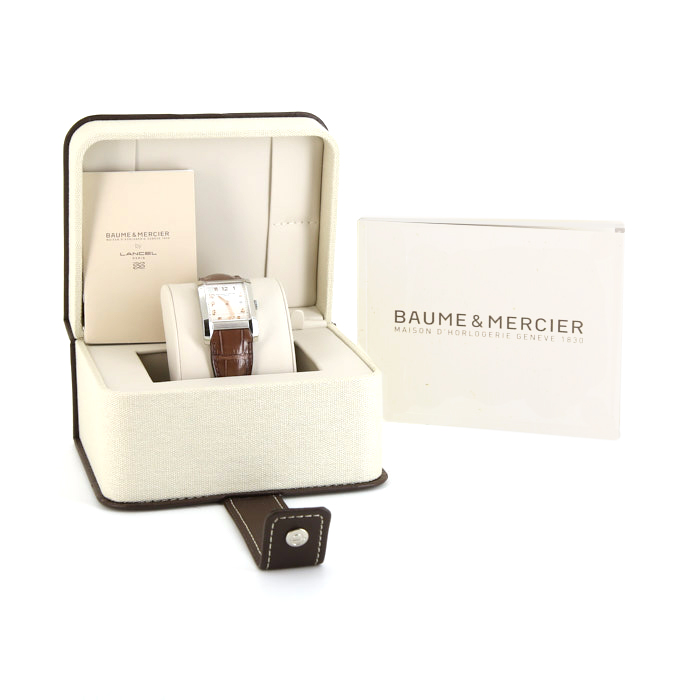 Montre Baume & Mercier Hampton en acier Ref :  65693 Vers  2000 - Detail D2