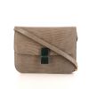 Celine Classic Box handbag in taupe lizzard - 360 thumbnail