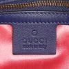 Gucci GG Marmont shoulder bag in blue quilted velvet - Detail D4 thumbnail