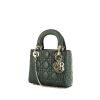 Dior Lady Dior small model handbag in Vert Anglais leather cannage - 00pp thumbnail