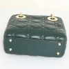 Dior Lady Dior small model handbag in Vert Anglais leather cannage - Detail D5 thumbnail