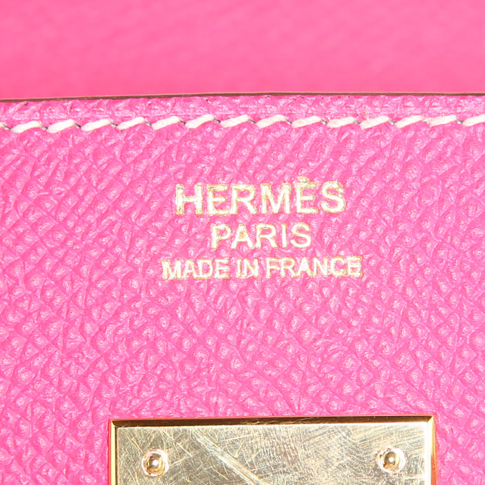 Hermes Birkin 30 cm handbag in Rose Tyrien epsom leather - Detail D3