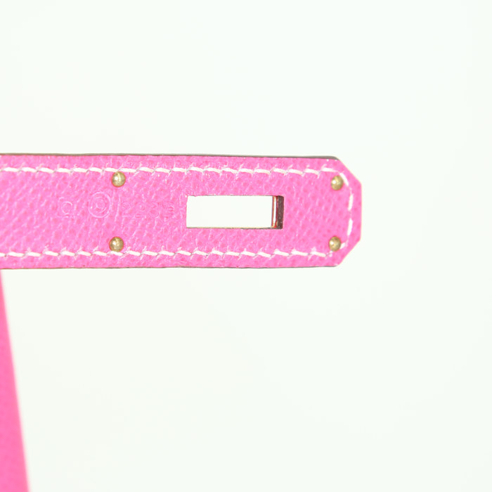 Hermes Birkin 30 cm handbag in Rose Tyrien epsom leather - Detail D4